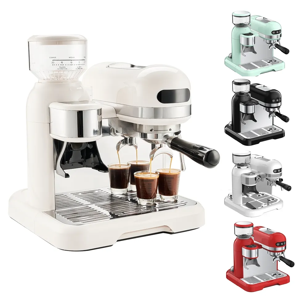 Kafeler için şeffaf su tankı restoran Espresso kahve makinesi ucuz fiyat kahve makinesi