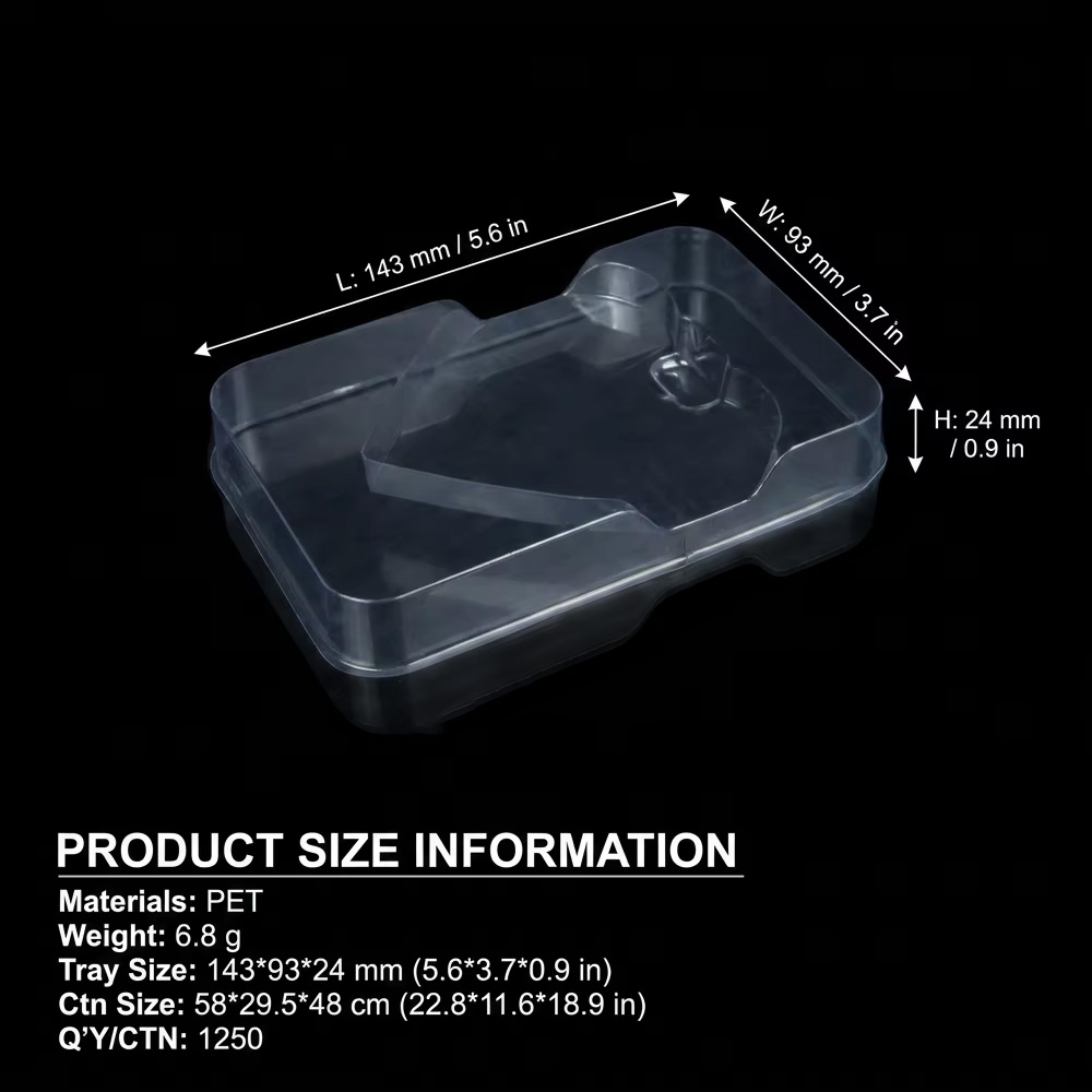 Clear Heart Shape PET Chocolate Packaging Tray