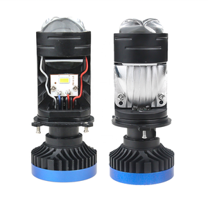 12V/24V H4发光二极管投影仪H4迷你发光二极管投影仪前照灯双镜头H4投影仪发光二极管前照灯双镜头带反射器发光二极管 - Product Image 1