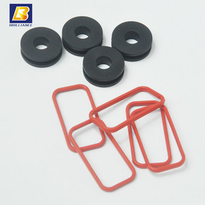 Custom Black Silicone Rubber <strong>Grommets</strong> Round Pattern for Hole Sealing Moulding and Cutting Processing Services Available - Product Image 6
