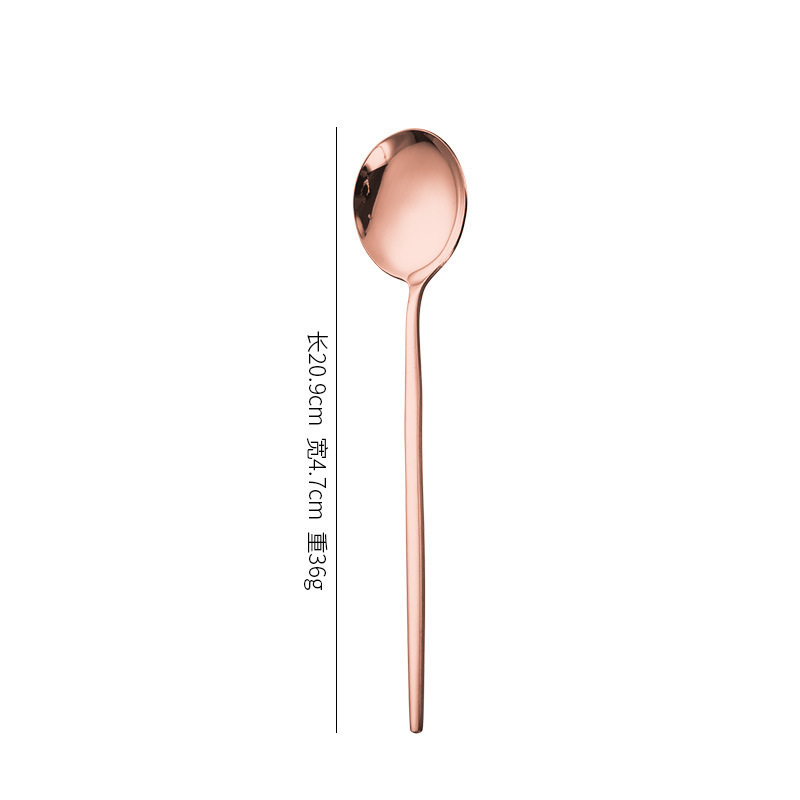 Rose gold dinner spoon