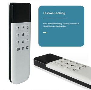Drahtlose elektrische Vorhang Fernbedienung LED-Display Lerncode Fernbedienung Kompatibel mit DOOYA, A-OK Motor
