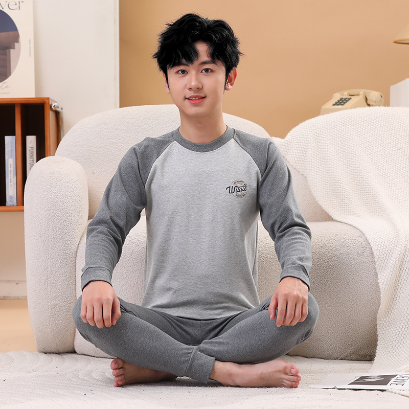 Pocket-autumn pants) middle collar gray english