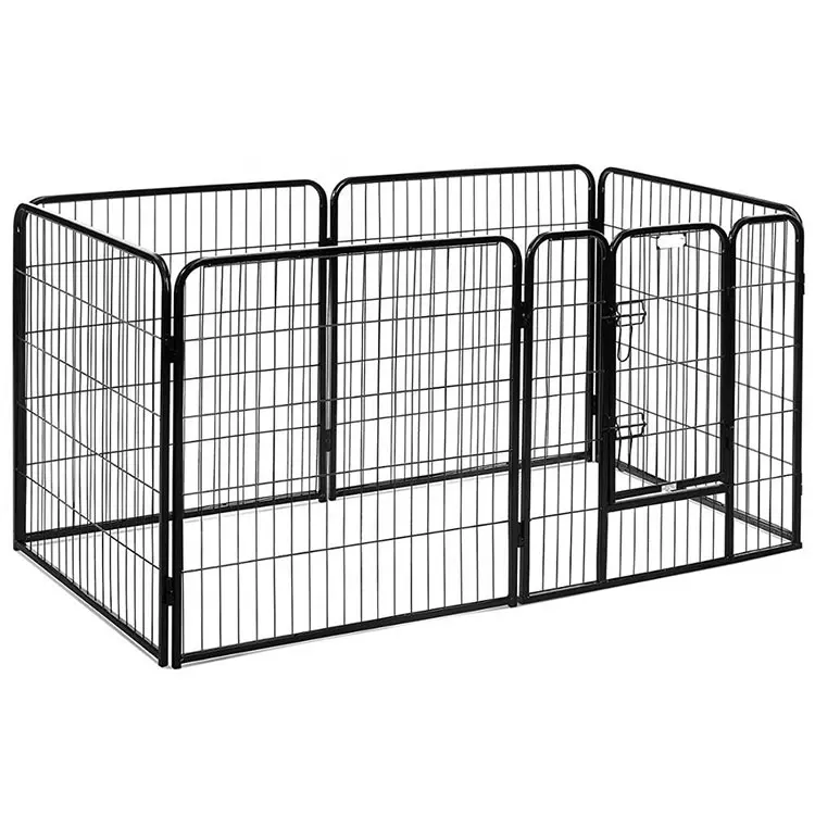 8Pcs/6Pcs Pet Dog Animal Playpen Exercise Mesh Fence Cage Foldable Dog Kennel