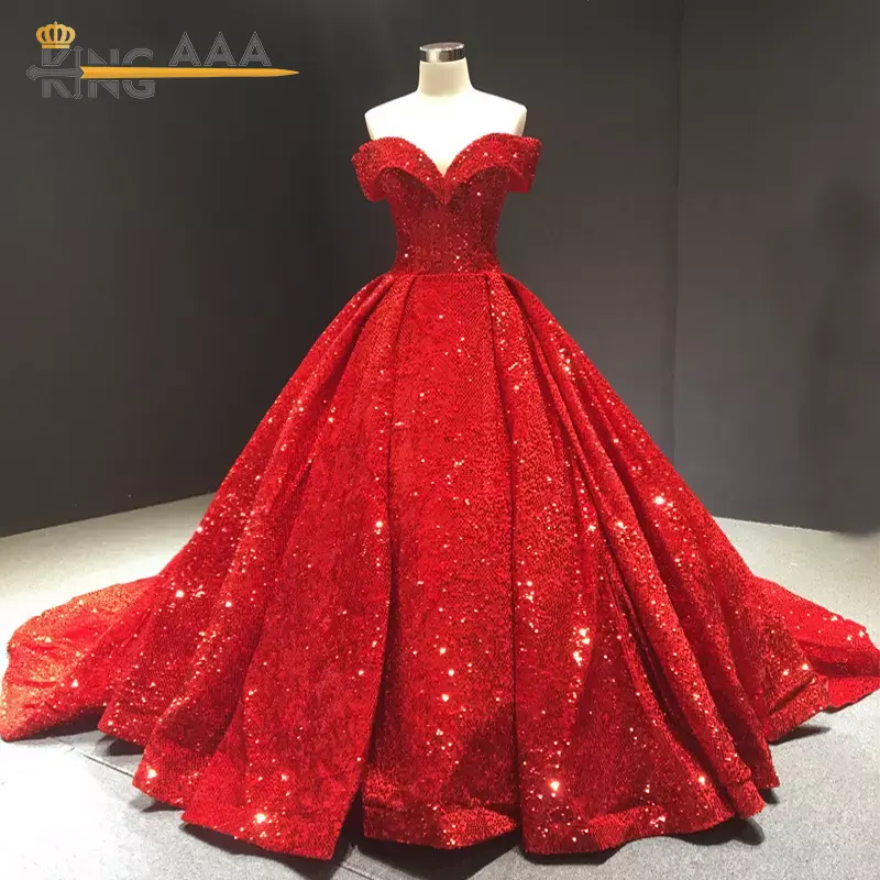 Vestido de novia rojo de moda para mujer, vestido de fiesta de cola larga, Italia, de segunda mano, ajustado