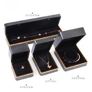 Hediye lüks mücevher kutusu Bling takı plastik yapımı için ışık kutusu ile <span class=keywords><strong>Led</strong></span> ile takı kutusu malzemeleri