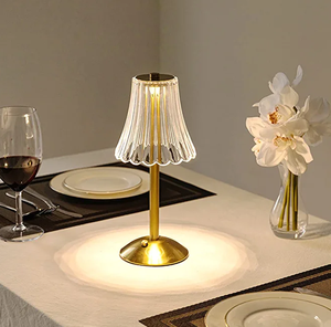 Romantic 3 Colors Changing Dimmable LED Crystal <strong>Rose</strong> Table <strong>Lamp</strong> With Touch Control - Product Image 2