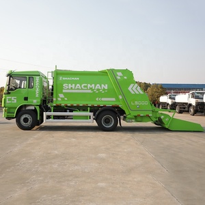 Shacman ánh sáng dut 210hp tự tải máy nén rác xe tải thủy lực ép rác nhỏ Xe Rửa Thùng rác bán xe tải - Product Image 2