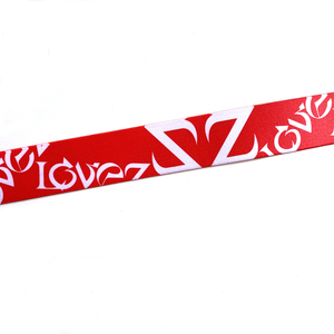 小号1.5英寸粉色弹性印花弹性腰带涤纶弹性织带梭织裤 - Product Image 4