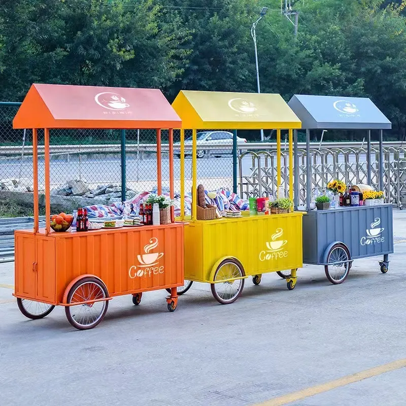 Remolque de comida móvil al aire libre Carrito de comida Carros de comida rápida móviles Camión de comedor