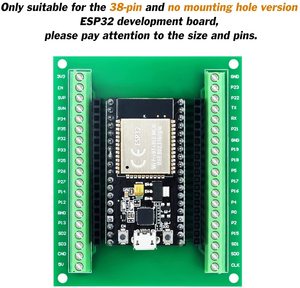 Scheda scudo di sviluppo ESP32 scheda di espansione ESP32 a 38pin 2.4 GHz WiFi Dual Core ESP32-Wroom-32 - Product Image 5