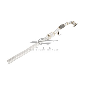 ท่อระบายไอเสียที่ไหลลงได้สูง300เซลล์สำหรับ R20กอล์ฟ VW MK 6 R 2.0T 2010-2012ส่วนหัวท่อดาวน์ไปป์ - Product Image 3