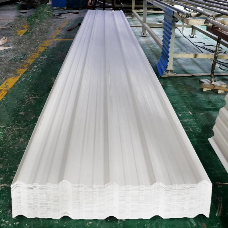 Isolamento termico upvc trapezoidale tetto foglio/insonorizzato in plastica PVC tegole per magazzino
