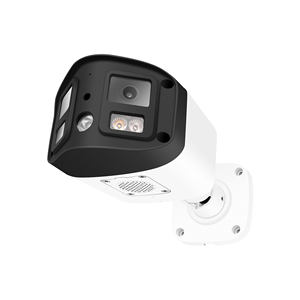 高清4MP双镜头PoE IP安全摄像机，全景180超宽视角双向通话全彩/EXIR夜视 - Product Image 3