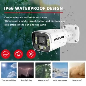 高清4MP IP防风雨户外安全Ip闭路电视摄像机摄像机全彩夜视网络摄像机 - Product Image 3