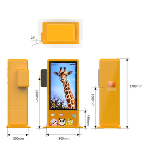 Интерактивный ЖК-плеер OEM Digital Signage и дисплеи WiFi Android 55 "сенсорный экран киоск для рекламы в помещении ресторана - Product Image 3