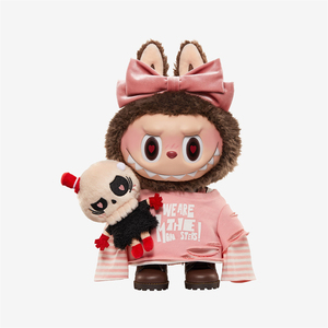 POPART 58CM Monsters Labubu komple Set PVC vinil yüz bebek kutusu kartları ile Action Figure peluş bebek "seni buldum" tasarım" - Product Image 3