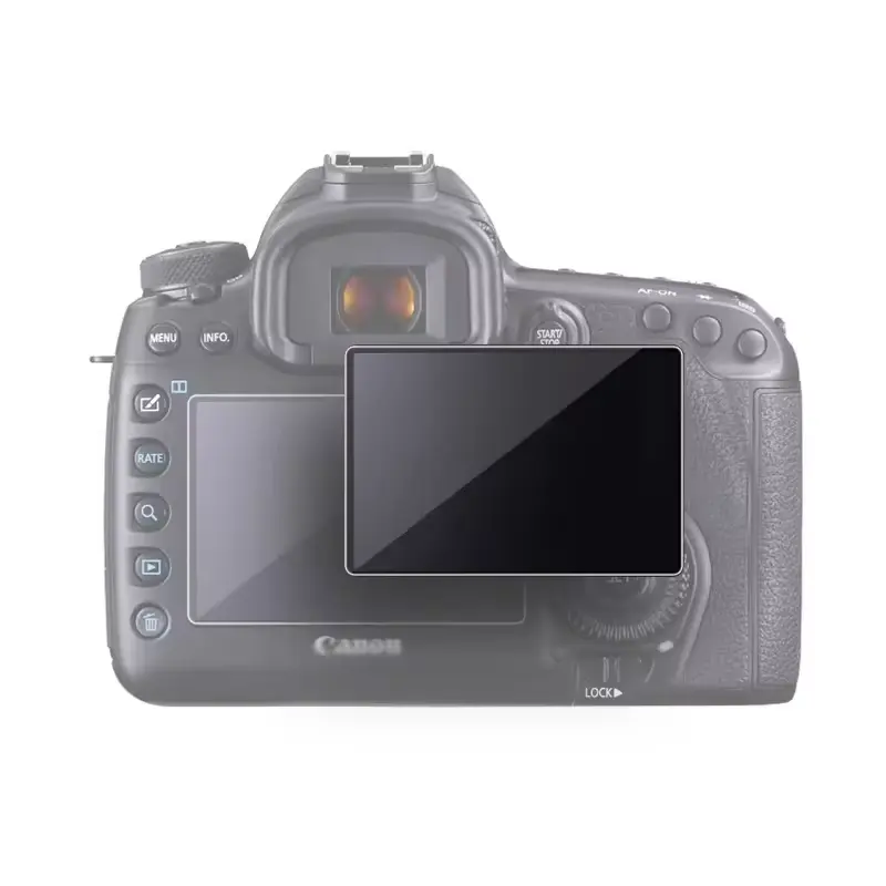 Protector de pantalla a prueba de polvo óptico antiarañazos para Canon EOS 77D 5D4 80D 760D 5D3 3000D película de cámara película de vidrio templado