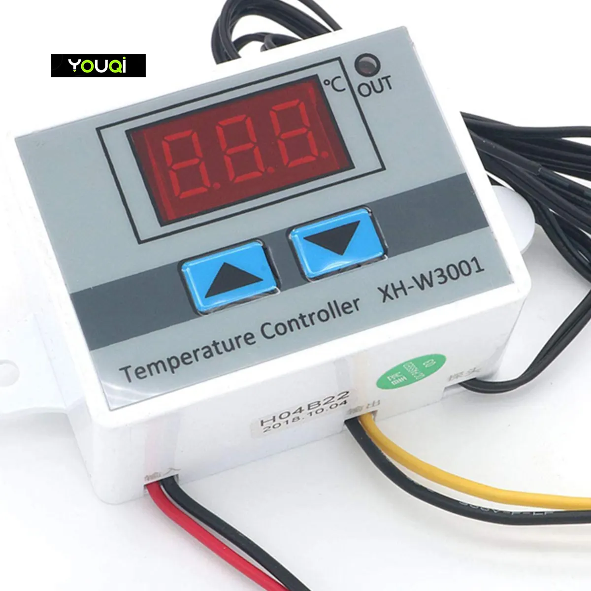 YouQi venda Quente Incubadora de Refrigeração Interruptor De Aquecimento Termostato NTC Sensor De Temperatura Controlador XH-W3001