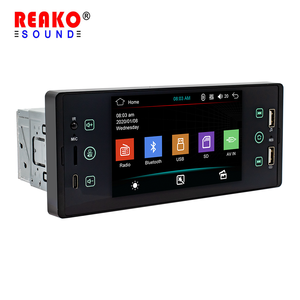 Sistema estéreo de coche 5,1 pulgadas IPS pantalla táctil capacitiva MP5 Carplayer BT FM 7 luces de colores estéreo de coche de un solo Din - Product Image 1