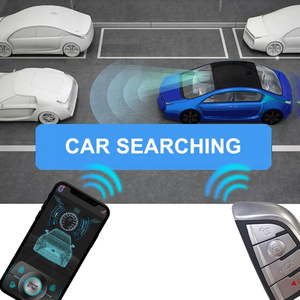 Alarma inteligente para coche de 12V, aplicación de teléfono, código de salto bidireccional, control BT PKE, sistema de seguridad de coche unidireccional sin llave con 2 mandos a distancia