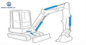 Hydraulische Krik Cilinder 100 Lage Profiel Hydraulische Cilinder Van Graafmachine - Product Image 6