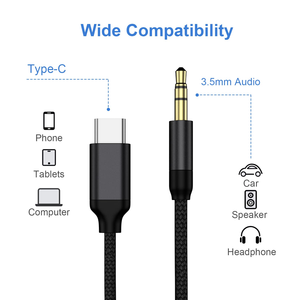 USB <strong>C</strong> Aux Cable Type <strong>C</strong> Male to 3.5mm Male Jack Adapter,Extension Audio Cord for Car Stereo,Speaker,Headphone Samsung Galaxy S23 - Product Image 2