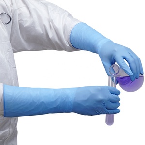 Гинекологические длинные манжеты, медицинские нитриловые латексные перчатки длиной 16 дюймов - Product Image 2