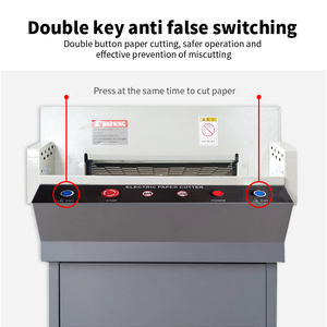 A3 450v + elektrikli giyotin kağıt kesici kağıt kesme makinesi 450 elektrik kağıt kesici makinesi - Product Image 2