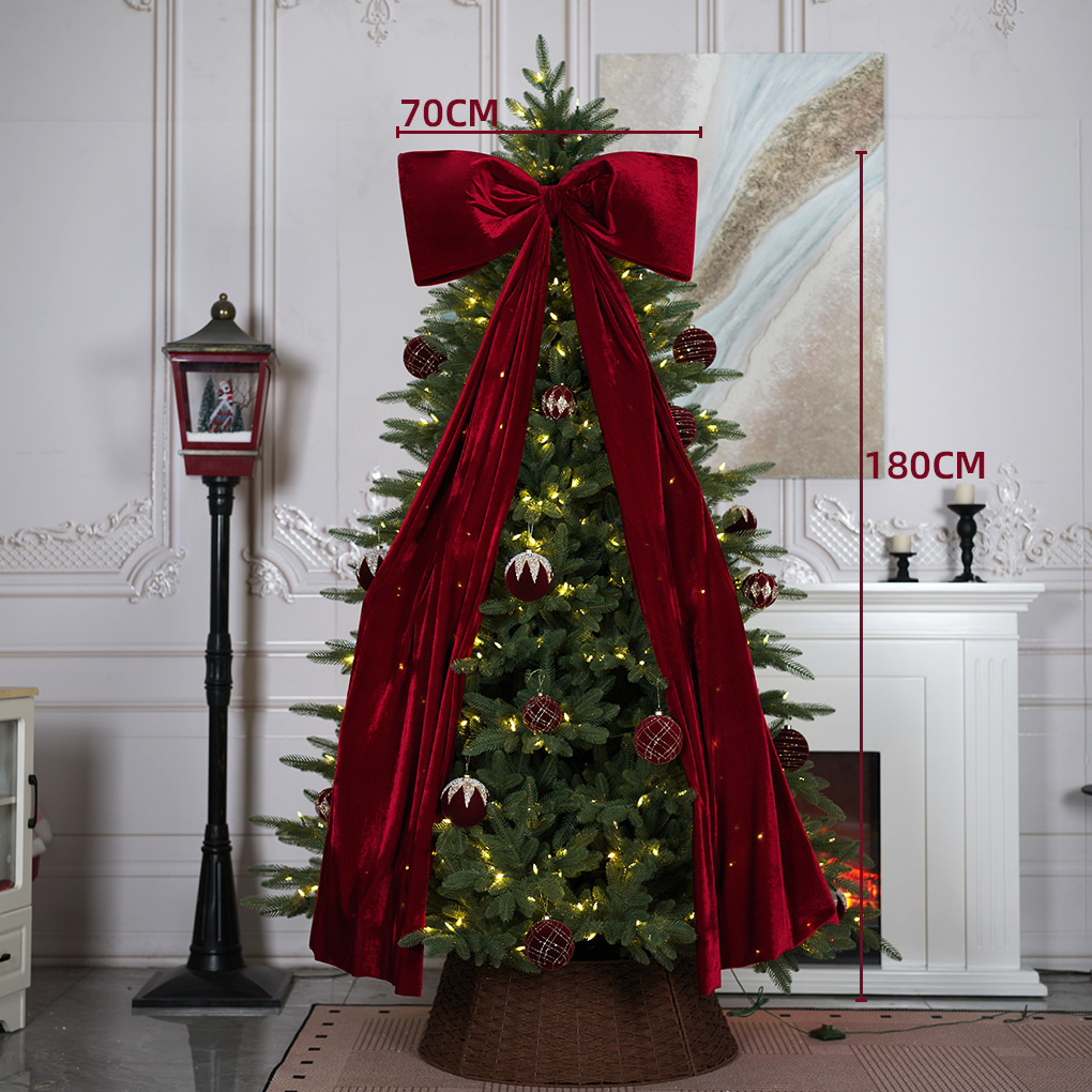 โบว์สีเบอร์กันดี ขนาด 70*180 ซม.