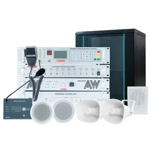 Controlador de sistema de megafonía y alarma por voz para hotel Robusto y eficiente 2 entradas de fuente de audio AUX y 2 MIC - Product Image 1