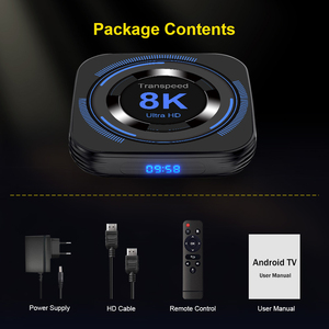 On-Budget Transpeed TV Box Set Top Box with HD 4K <strong>Output</strong> Dual WIFI 8K Video <strong>Decoding</strong> Support