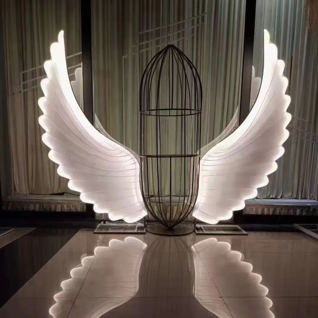Luz Led de mariposa de plástico para decoración exterior, iluminación en forma de flor, fiesta, boda, lugar, diseño, luces de modelado