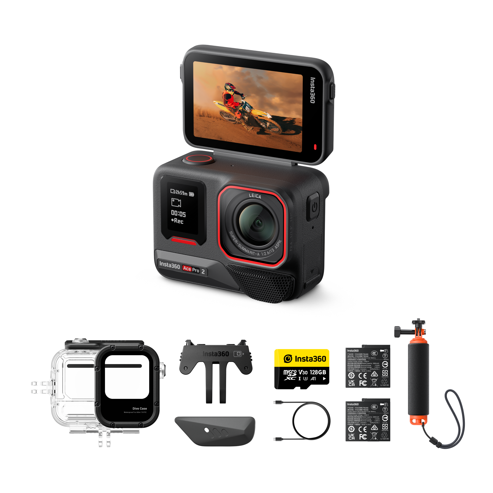 Paquete de buceo con batería dual
