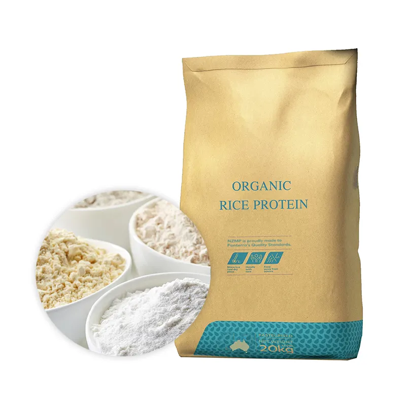 Animal Feed High Protein 20kg Concentrado Prganic Rice Bran Protein Concentrado Hidrolisado Rice Protein Powder