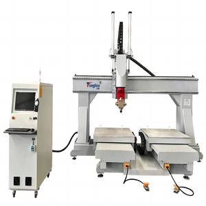 Enrutador CNC de 5 ejes Suntec, rotación de 360 grados para modelo 3D, patrón de espuma de madera EPS, fabricación de patas de muebles, NC Studio Mach3 ATC - Product Image 1