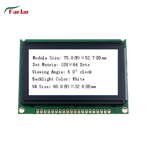 Modulo 12864 75*52.7mm 20 Pin interfaccia, schermo Lcd grafico da 2.7 pollici - Product Image 6
