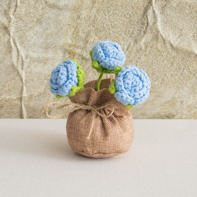 3 bolsas de rosas azules