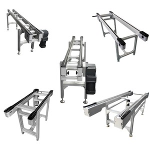 Equipo de plataforma de transportador de cadena de doble velocidad ajustable de velocidad personalizable de fábrica de China para manejo de materiales - Product Image 1