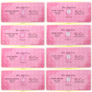 OME/ODM เล็บสั้นแบบใสขนาดกลางปลายเล็บสำหรับต่อขยาย DIY - Product Image 6