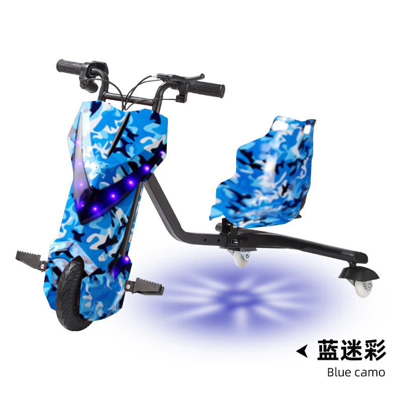Camouflage bleu 8 pouces-bluetooth-lumière éblouissante-pas d'absorption des chocs