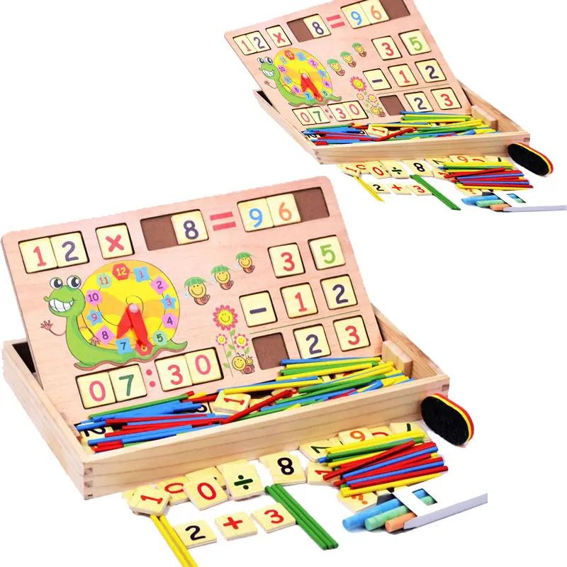 Montessori early childhood education teaching aids toys multifunctional digital operations Material Digital Computing Box
