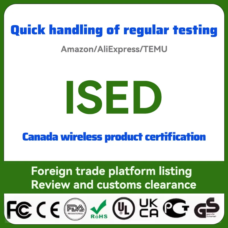 Servicios de certificación CE para certificación de productos inalámbricos ISED Canadá