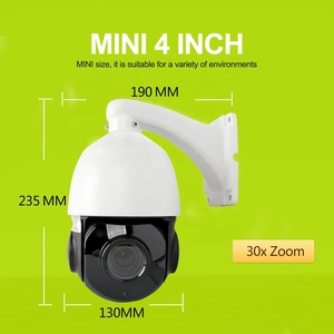 HD IP exterior 4MP Mini domo de velocidad PTZ 150M láser IR distancia 30x Zoom óptico HISEE APP CMOs P2P seguimiento automático red POE - Product Image 3