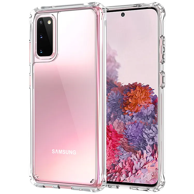 Custodia ShanHai 1.5mm High Clear Hybrid PC + TPU per Samsung Galaxy S21 S20 Note 20 Ultra S8 S9 S10 Note 10 Plus 9 8 FE Lite Z Flip