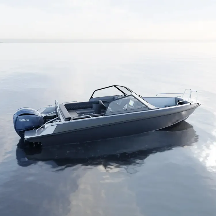 Factory Customized 8 People Aluminum High Speed Boat For Water Sports