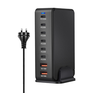 268W GaN masaüstü hızlı PD şarj 8-Port USB tip C evrensel şarj standı cep telefonları dizüstü bilgisayarlar adet abd ab İngiltere tak adaptörleri - Product Image 2
