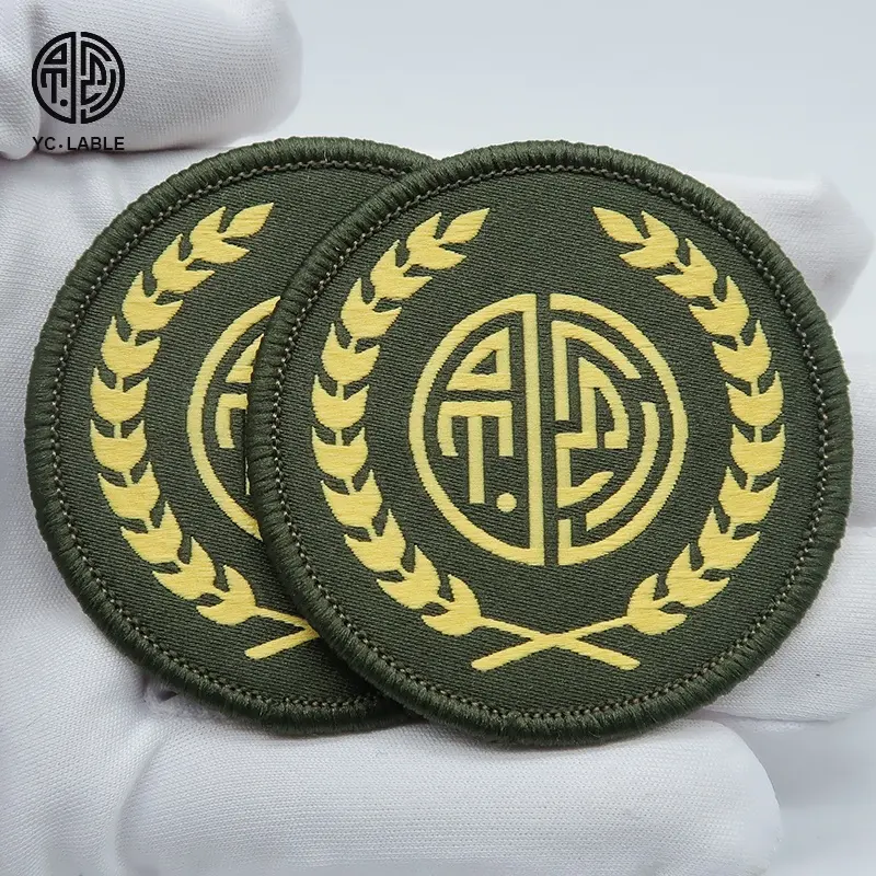 Wholesale Micro Badge Patch Custom Brand Logo Clothing Embroidered Patches Iron Woven Garment Labels Sustainable Shoes Brand