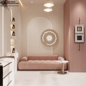 आधुनिक फैशन कस्टम नाखून सैलून के लिए एलईडी लाइट इंटीरियर डिजाइन के साथ डिजाइन - Product Image 6