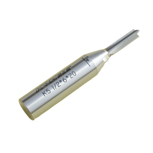 CNC yerleştirme kesici 3 flüt katı karbür keskin uçlu düz dalma yüksek üretim 6mm D x 20mm x 1/2 SHK yönlendirici Bit - Product Image 1